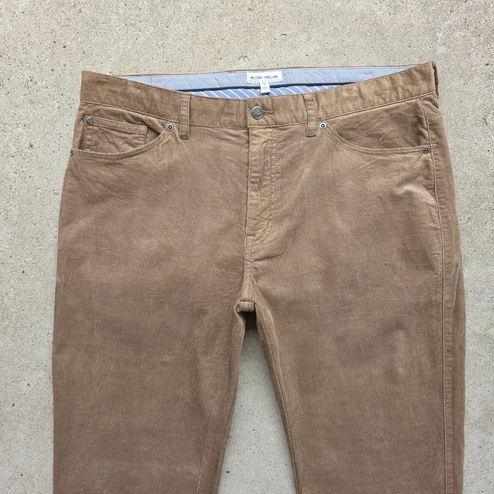 Peter Millar Corduroy‎ Pants Size 36 (Fits 38x34) Tan Superior Soft 5-Pocket